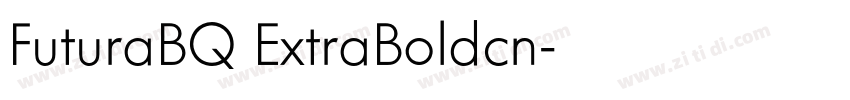 FuturaBQ ExtraBoldcn字体转换